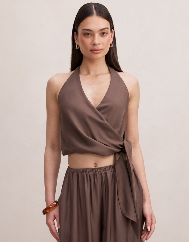 Forever New - Bronte Wrap Halter Neck Top