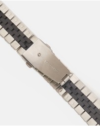 Friendie - Stainless Steel Link Bracelet Band - The Perth - Apple Watch Compatible