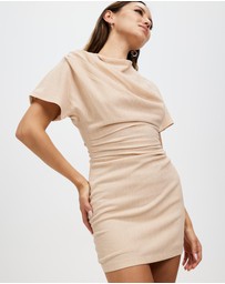 Third Form - Electric Tucked Tee Dress