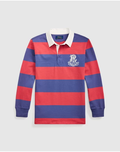Polo Ralph Lauren - Crest Striped Cotton Rugby Shirt - Teens