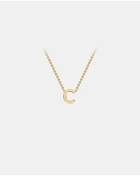 Zoe Olivia - 9K Gold Initial C Necklace