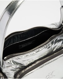 Calvin Klein - Pocket Silver Nylon Small Bag