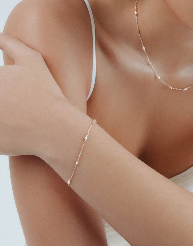 SAINT VALENTINE - Stars & Moons Bracelet - Silver