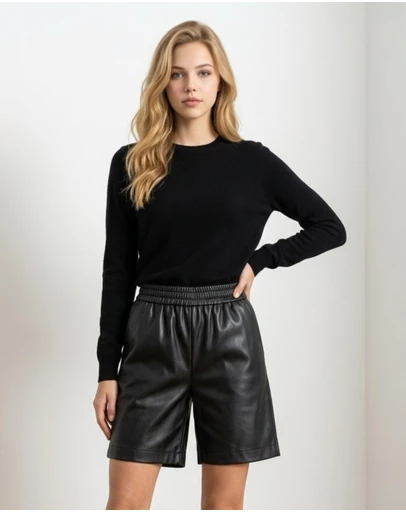 Mossée - Mila Leather Shorts
