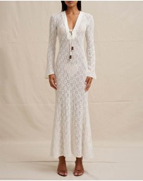 BY JOHNNY. - Eliana Tie Sheer Ankle Dress