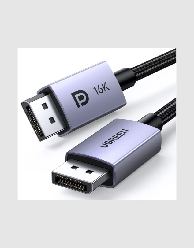 Ugreen - UGREEN DisplayPort 2.1 Cable 3.3FT 40Gbps 16K 30Hz 8K 240Hz HDR FreeSync G-Sync VESA Certified