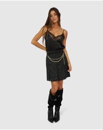 Belle & Bloom - Set Me Free Tweed Skirt