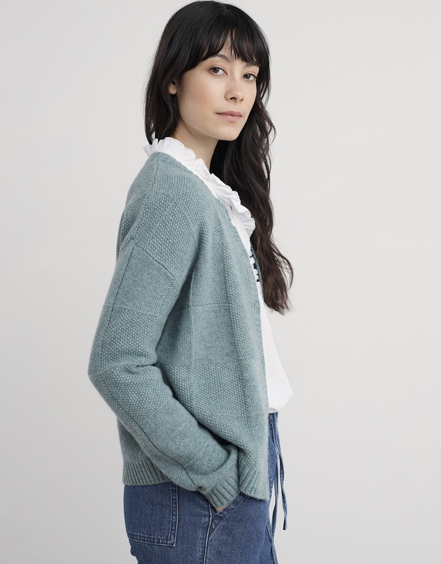 Seasalt - Seasalt Cornwall Blue Coweth Buttoned Cardigan