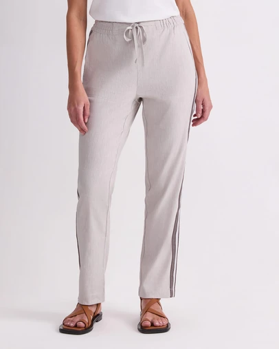 Sportscraft - Rosa Side Stripe Linen Pant