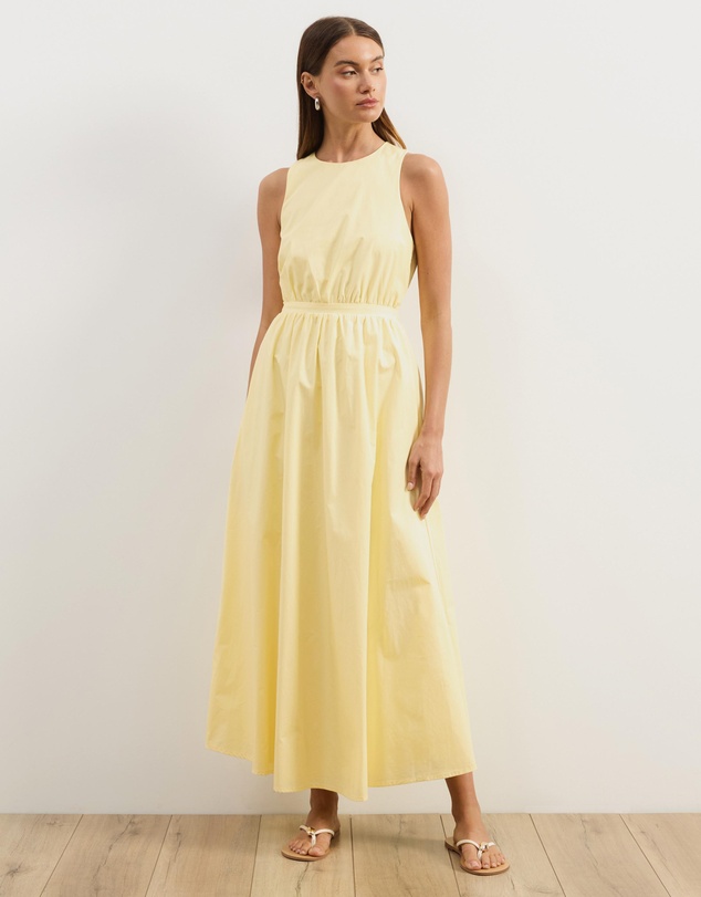 Atmos&Here - Isobel Cotton Poplin Midi Dress