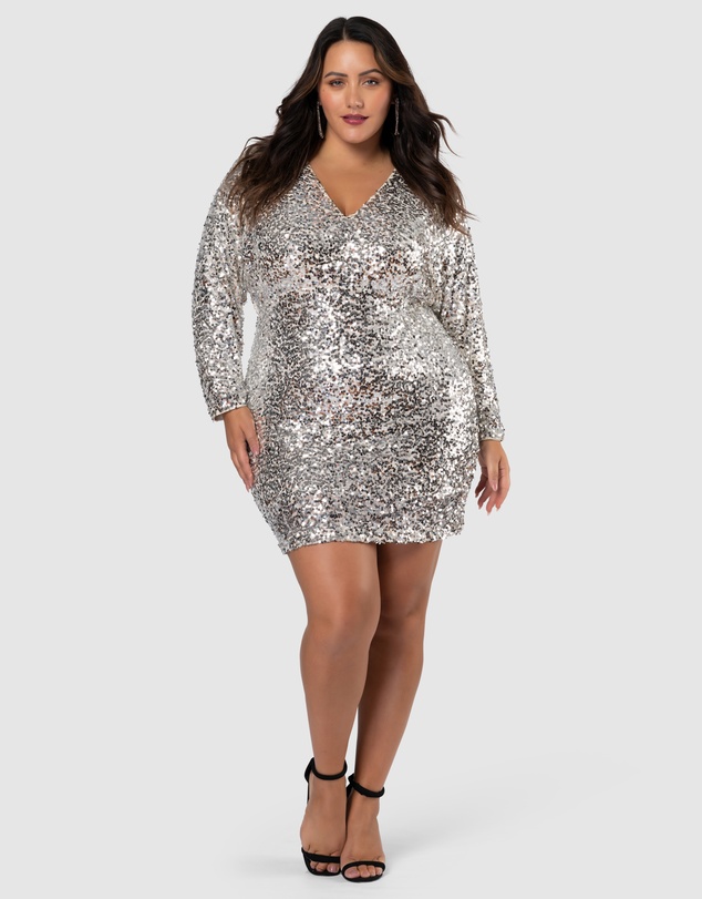 Pink Dusk by Curve Project - Jiggle Jiggle Sequin Dress