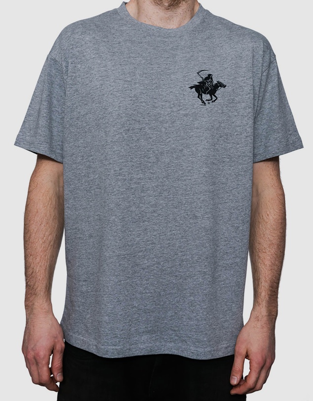 Killer Speed Co. - Killer Speed Co. Men Polo Reaper Tshirt Cotton Crew Neck Heather/Grey