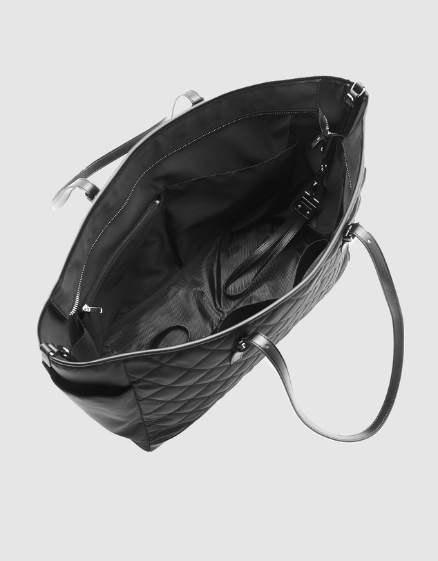 JETT BLACK - Paris Quilted Baby Bag with Change Mat