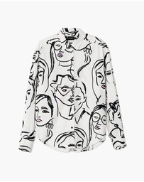 Desigual - Face print shirt