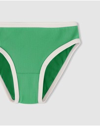 Zulu & Zephyr Mini - Mini Stripe Rib Bikini Bottoms - Kids