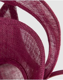 Max Alexander - Wine Sinamay Racing Fascinator