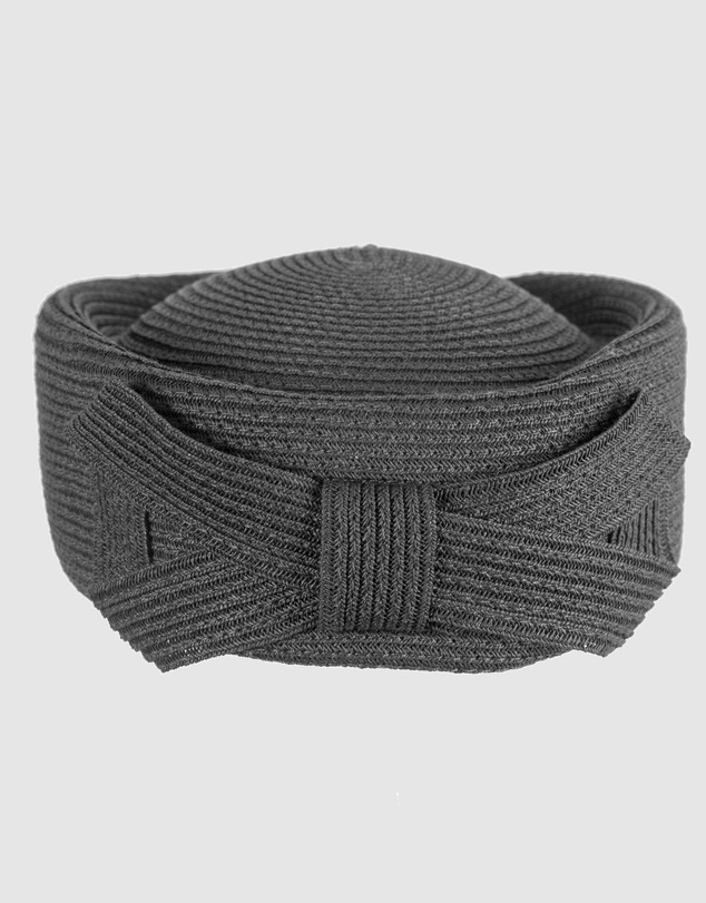 Max Alexander - Black Braid Pillbox Hat
