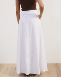 Atmos&Here - Tova Belt Detail Maxi Skirt