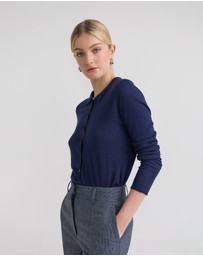 Oxford - Edwina Silk Blend Polo Collar Knit