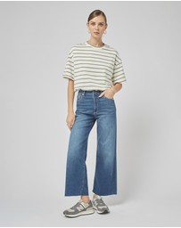 DRICOPER DENIM - Amy Oil Green Stripe Tee