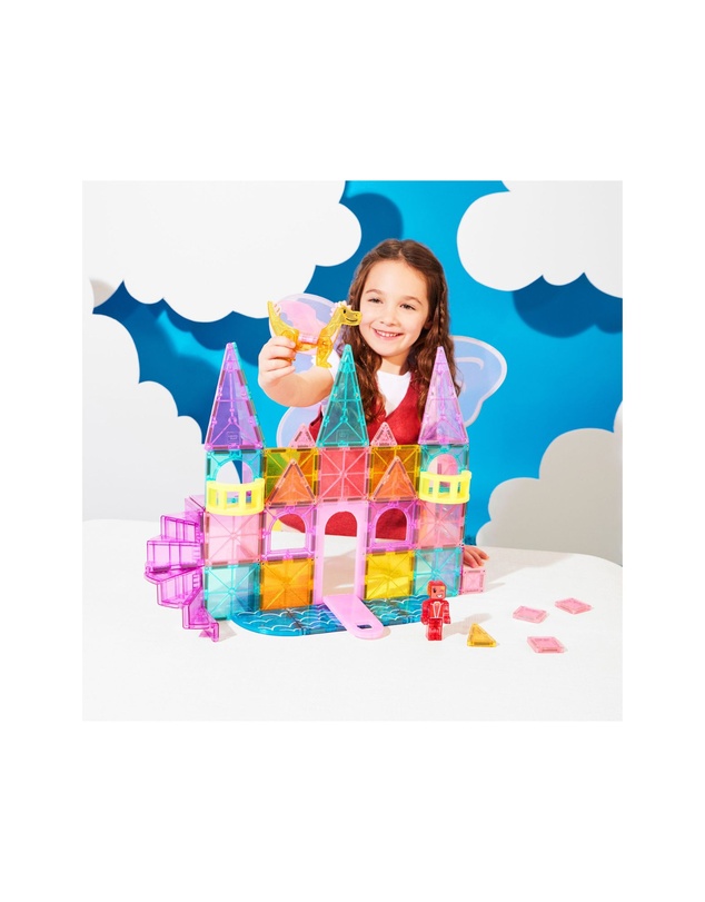Magna-Tiles - MAGNA-TILES - Castle DLX + microMAGS - 48 Piece Set