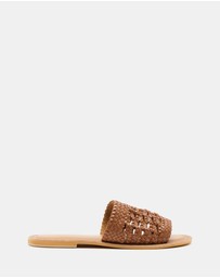 Just Because - Kannada Leather Flat Sandals