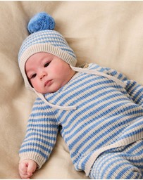 Wilson & Frenchy - Organic Knitted Stripe Bonnet - Babies
