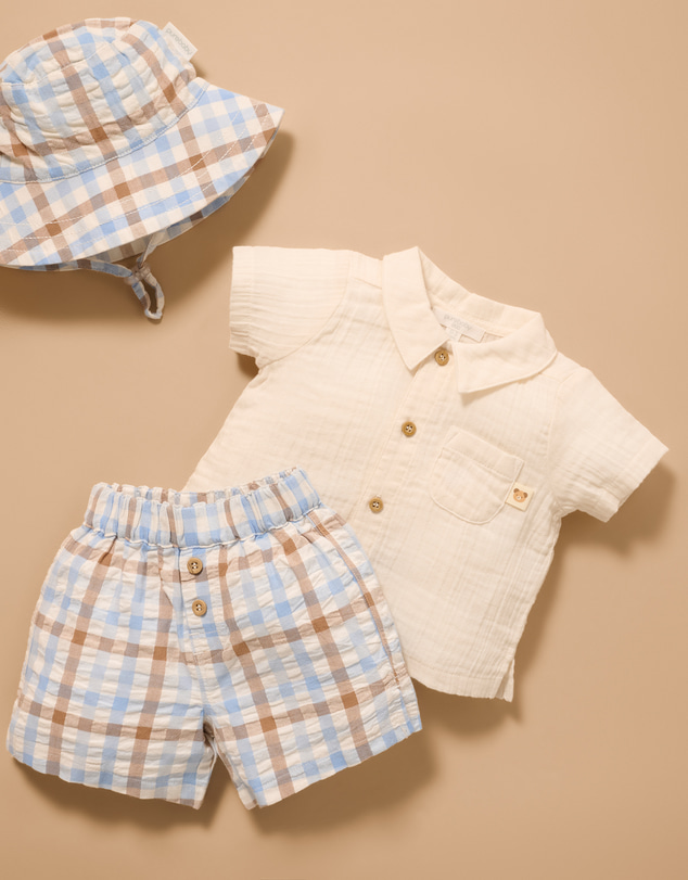 Purebaby - Check Set-Kids-Babies