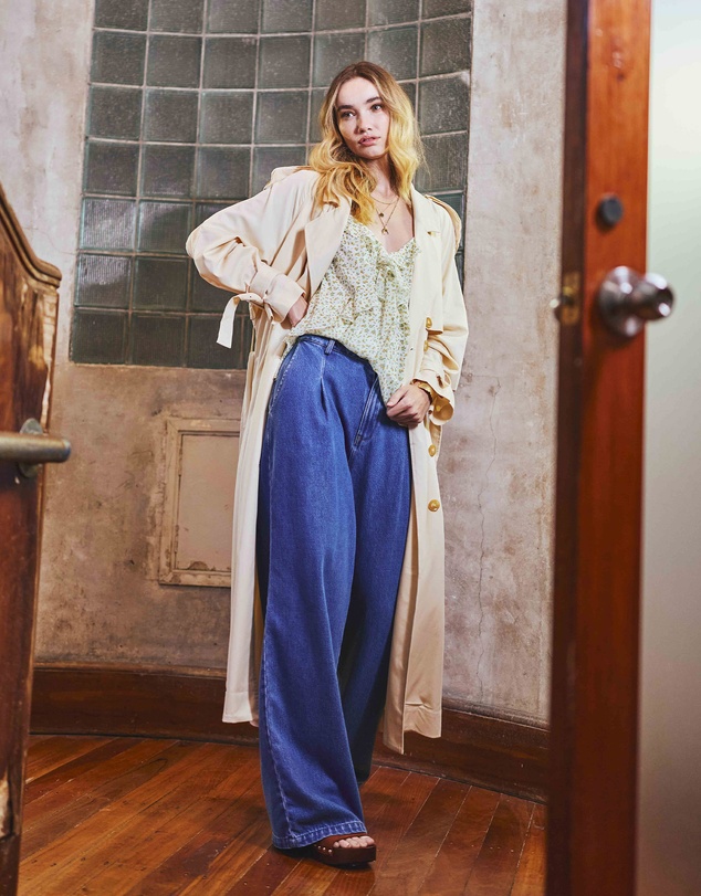 Belle & Bloom - Ready For Your Love Denim Washed Wide Leg Pant