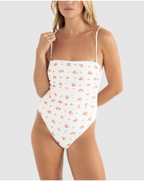 Rhythm - Rosie Floral Scrunched Side One Piece