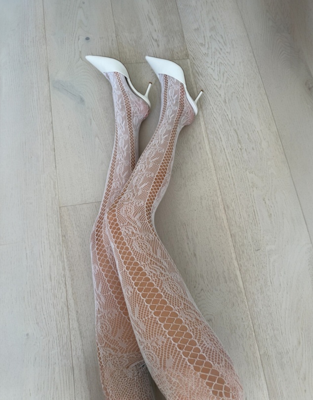 High Heel Jungle - Noir Stem Venom Lace Tights