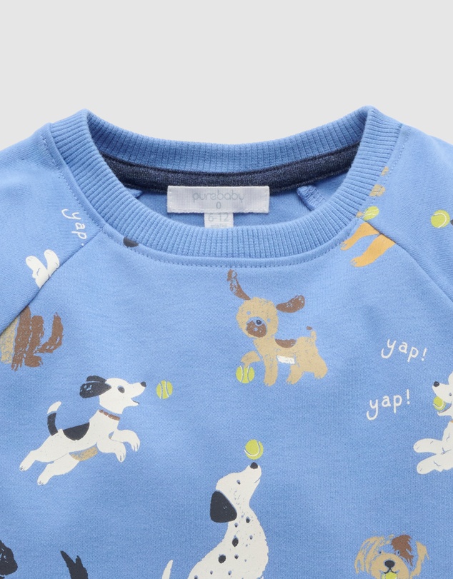 Purebaby - Doggy Thick Long Sleeve tee-Kids-Babies