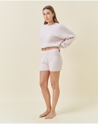 Papinelle - Cosy Cable Cotton Cashmere Short