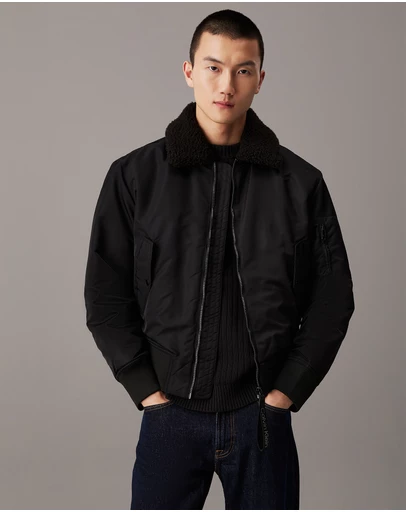 Calvin Klein Jeans - Relaxed Nylon Aviator Jacket