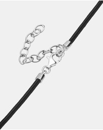 Kuzzoi - ICONIC EXCLUSIVE - Necklace Arrowhead Pendant Genuine Leather 925 Sterling Silver