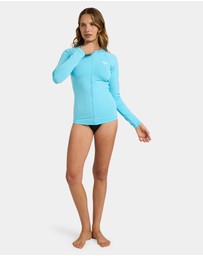 Roxy - Womens Essentials Zipped Long Sleeve Rashguard
