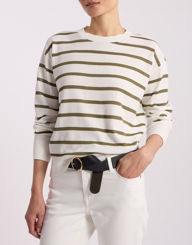 David Lawrence - Kasey Velvet Stripe Knit Jumper