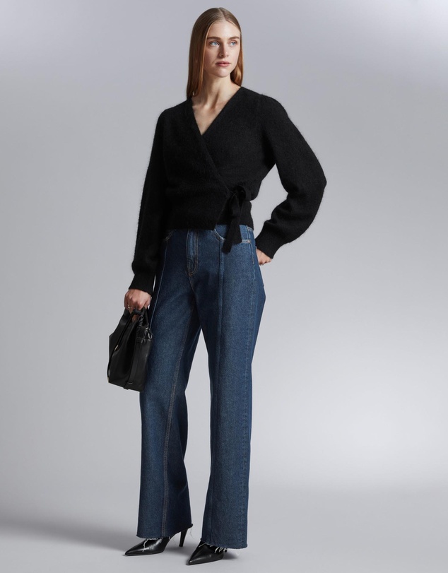 & Other Stories - Mohair-Blend Knitted Wrap Cardigan