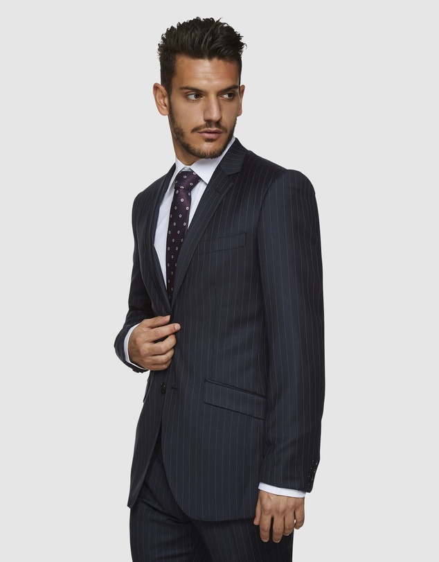 Kelly Country - Navy Pinstripe Wool Suit Set