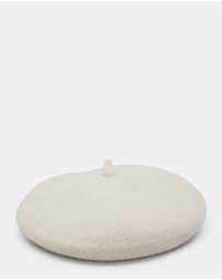 Morgan & Taylor - Lisa Wool Beret in White Cream