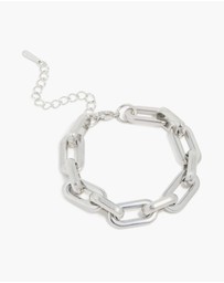 Lovisa - Waterproof Stainless Steel Large Paperclip Chain Bracelet