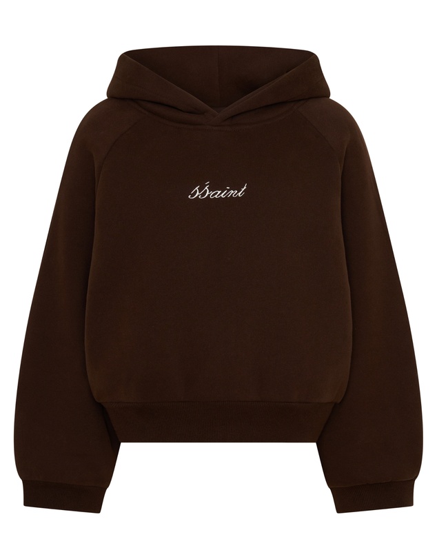 SSAINT - Kids Tonal Hoodie Chocolate