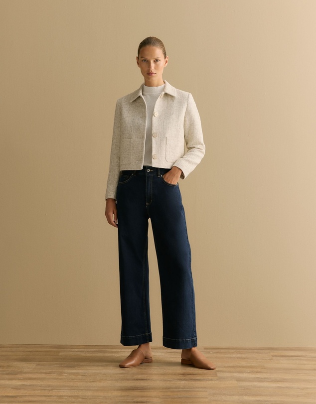 Trenery - Wide Leg Jean in Dark Indigo