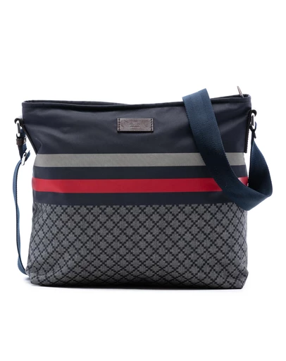 Gucci - Pre-Loved Diamante Nylon Web Crossbody