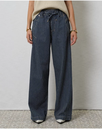DRICOPER DENIM - Alora Stripe Denim Loose Pants