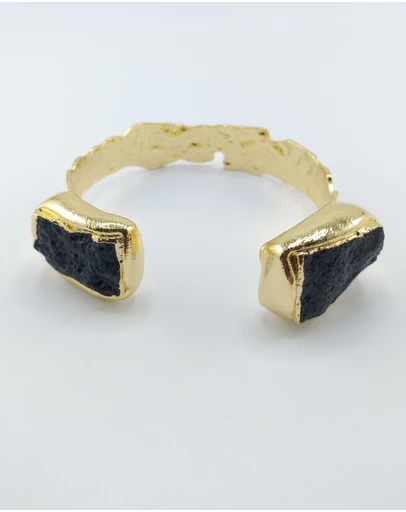 Miz Casa and Co - Aurana Chunky Gemstone Cuff Bracelet