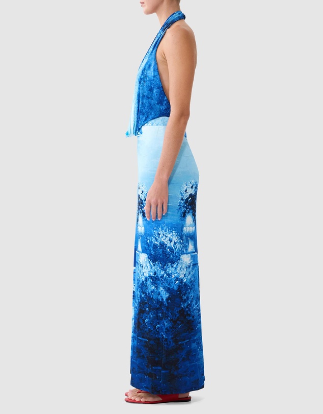 Camilla - Deep Cowl Plunge Dress