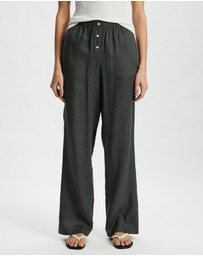 White By FTL - Robin Linen Pants