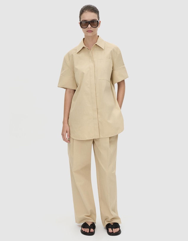 C&M CAMILLA AND MARC - Oren Stripe Short Sleeve Shirt