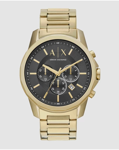 Armani Exchange - Gold Tone Chronograph Watch